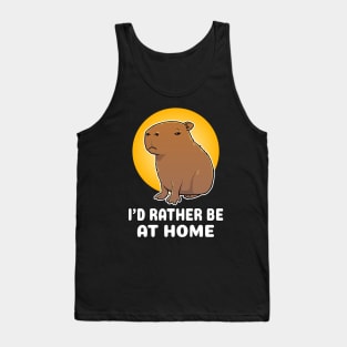 I'd rather be home Capybara Cartoon Tank Top